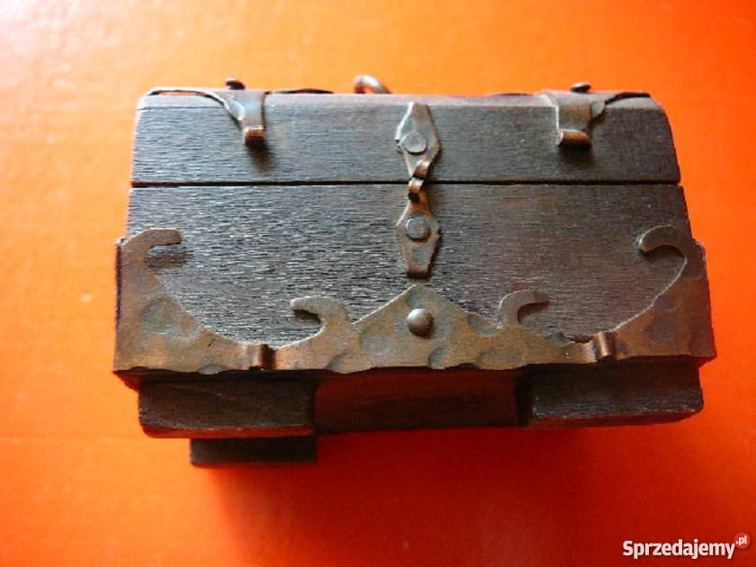 Kasetka mała kuferek drewno Wrocław