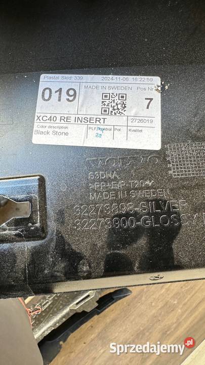 VOLVO XC40 2 II 17R SPOILER DOKŁADKA ZDERZAKA lubuskie Gorzów Wielkopolski
