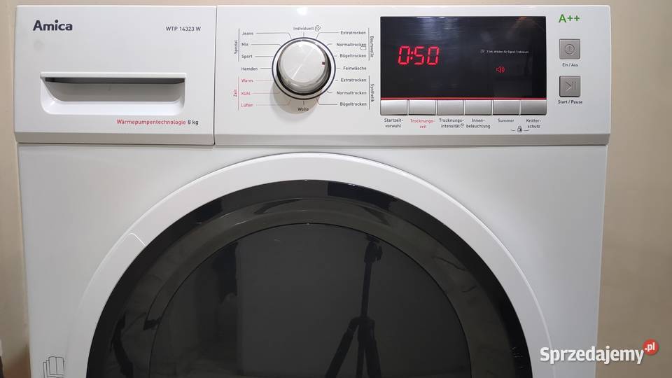 Suszarka Amica z pompą ciepła wsad 8 Agwarancja