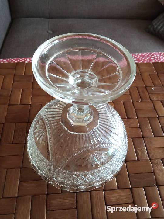 PRL cukiernica patera pucharek Hortensja przezroczysty sprzedam