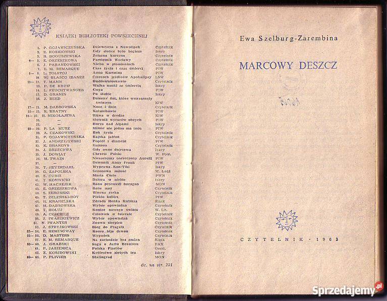 6655 MARCOWY DESZCZ EWA SZELBURG ZAREMBINA Czyrna