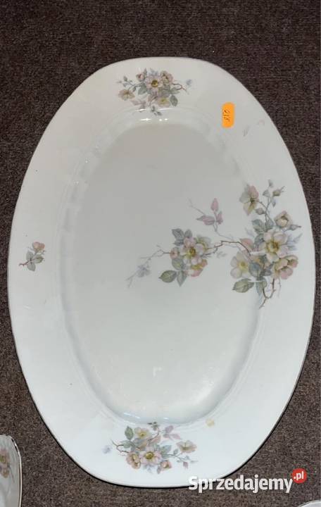 Półmisek mały kwiaty jabłoni Carl Tielsch Porcelana i szkło Gdańsk