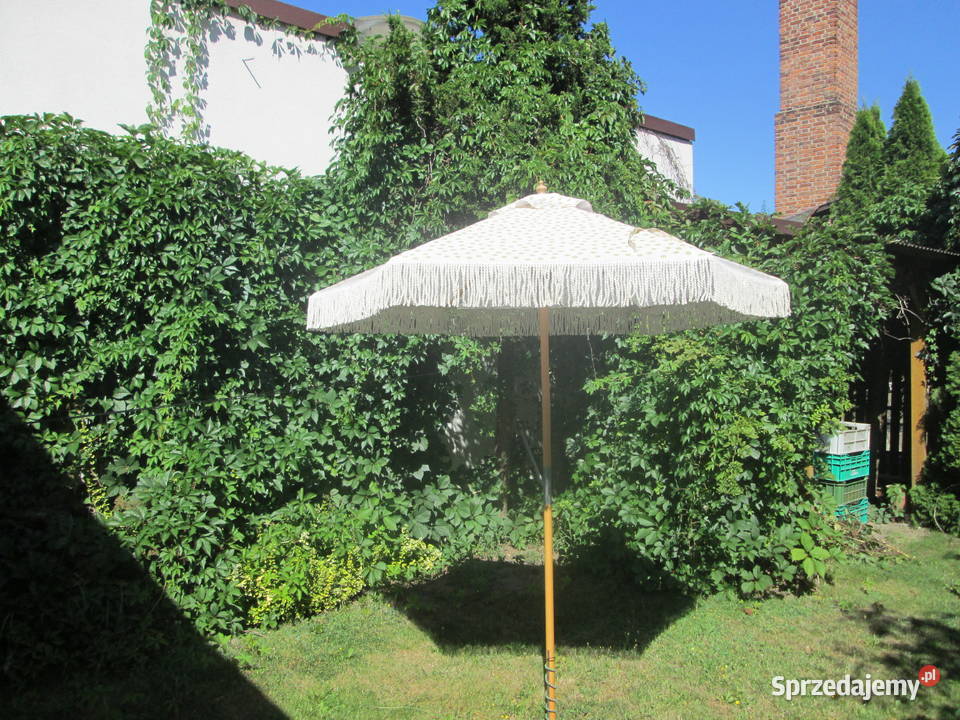 Parasol ogrodowy drewniany średnica 200 Pozostałe Piotrków Trybunalski