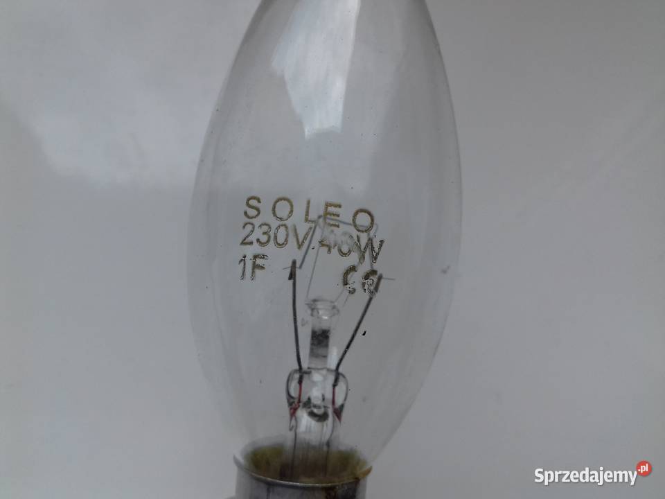 Żarówka wolframowa E14 40W Soleo w pudełku kolor