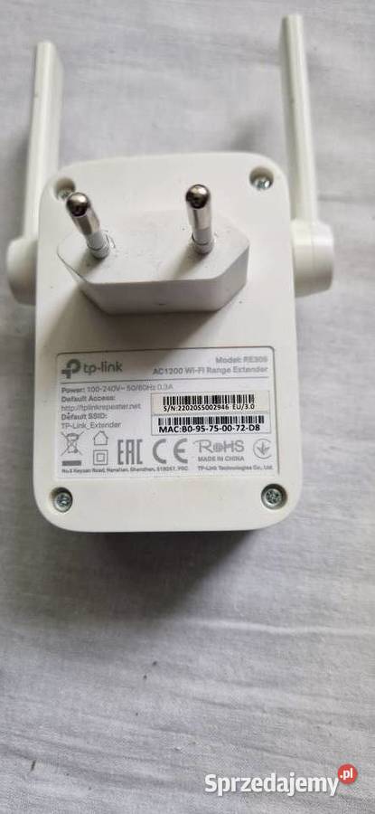 TPlink RE305 Wzmacniacz Internet i komunikacja mazowieckie Cegłów