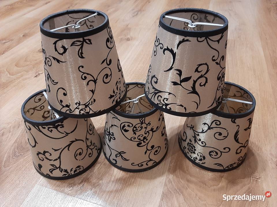 Lampa żyrandol mosiężny ozdobne klosze artabażur śląskie