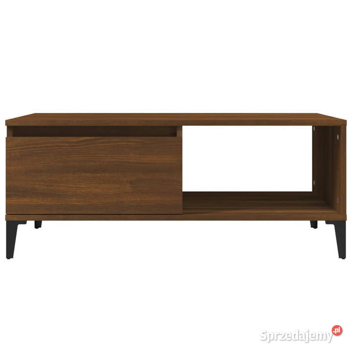 Stolik kawowy brązowy dąb 90x50x365 WM821059 Warszawa