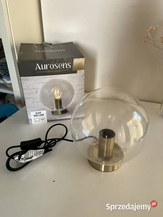 Szklana nowoczesna lampa stołowa mazowieckie