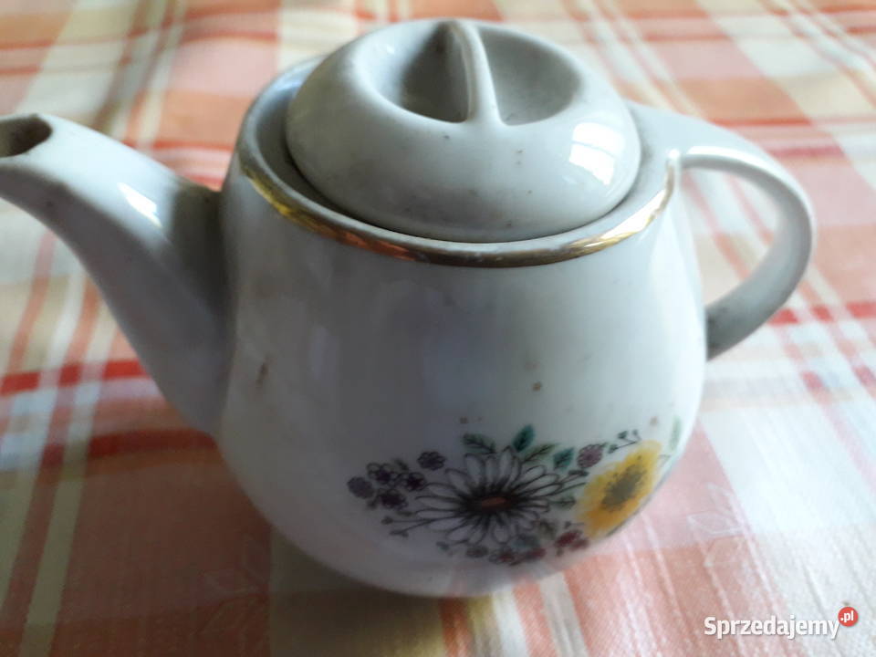 Porcelitowy czajniczek do herbaty z kwiatowym Kraków