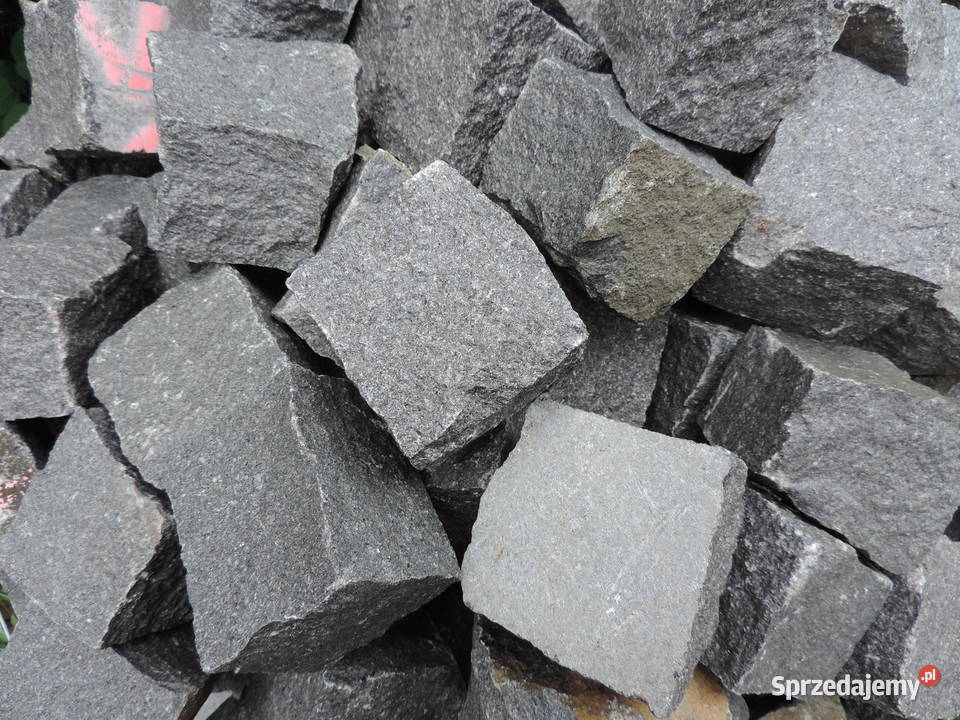 Kostka Granitowa Czarna Szwed granit Szary Oświęcim