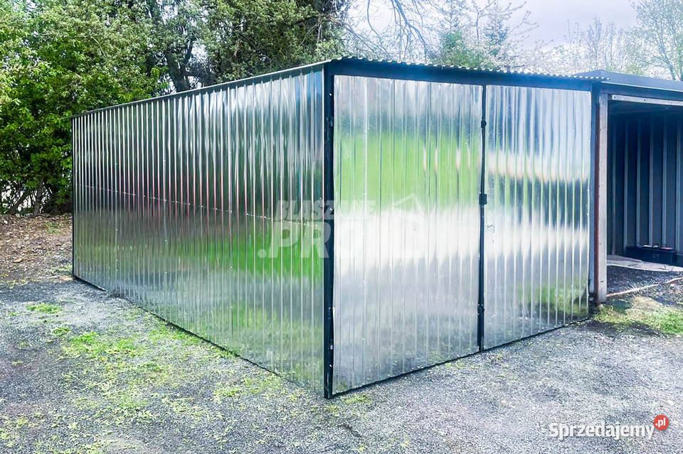 Blaszak Garaż Blaszany 3x5m Brama Dwuskrzydłowa Radom