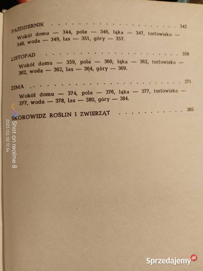 Kalendarz przyrody książki Warszawa księgarnia