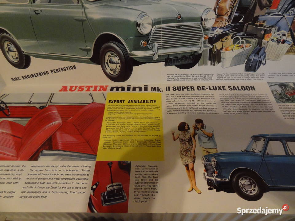 Prospkt Austin Mini 1967 Poznań sprzedam