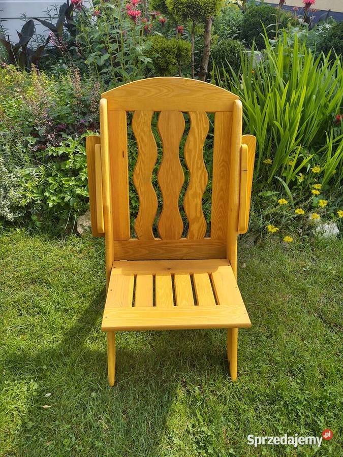 Zestaw mebli ogrodowych składanych drewniane Kalety