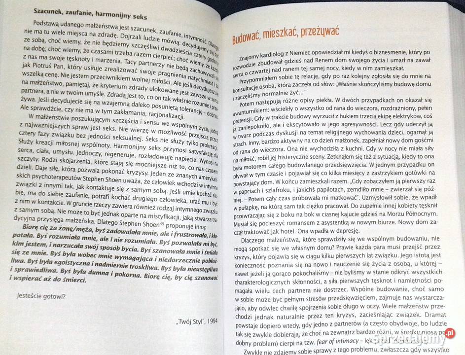 życie Jacek Santorski sprzedam