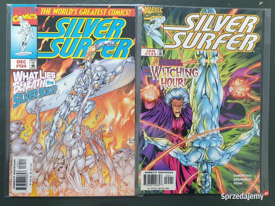 Silver Surfer 16 oryginalnych komiksów Marvel Gdynia