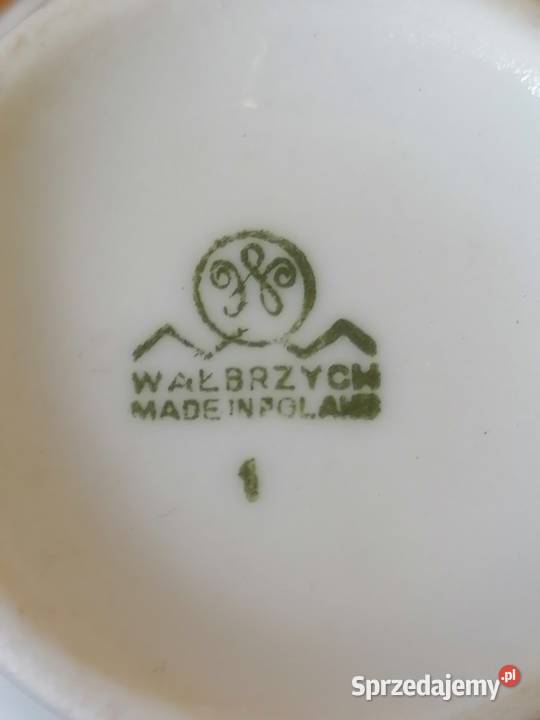 Mlecznik Dworska Para Wałbrzych PRL Porcelana i szkło sprzedam