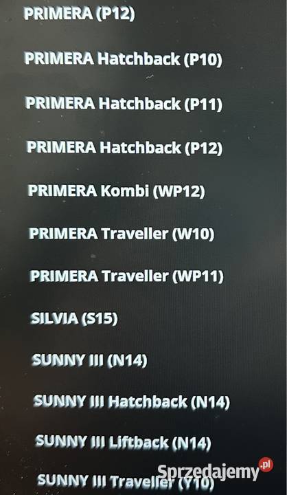 Gałkikońcówki układu kierowniczego Nissan