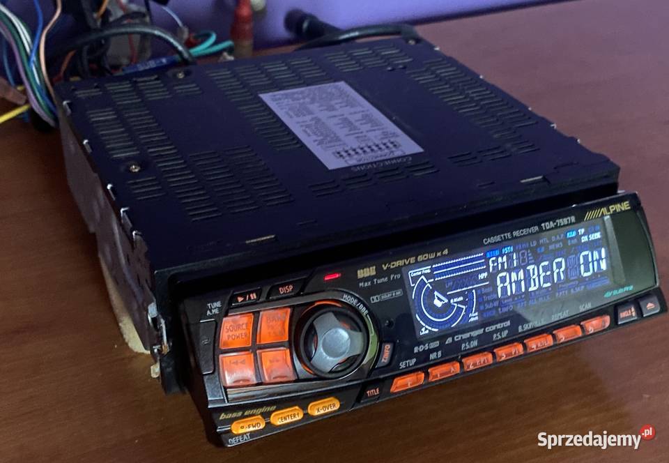 ALPINE TDA7587R I Kaseta I Winda I Oldschool I zdejmowany panel