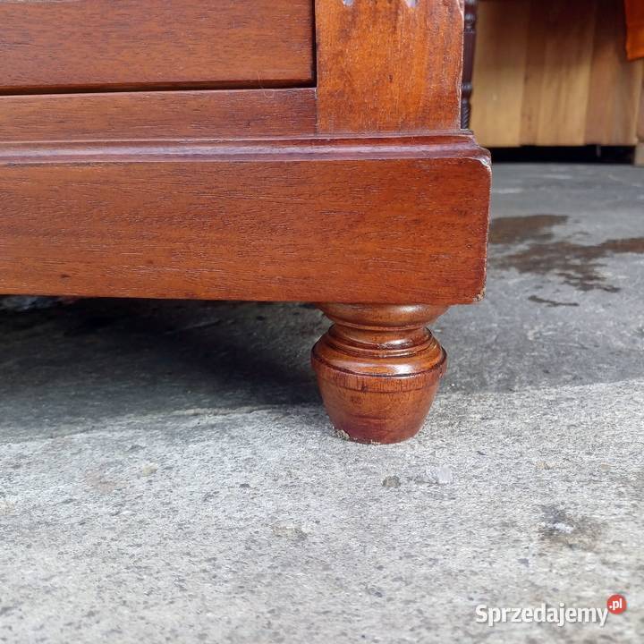 Komoda Secesyjna 3 szufladowa Fornir mahoń Suchorzew