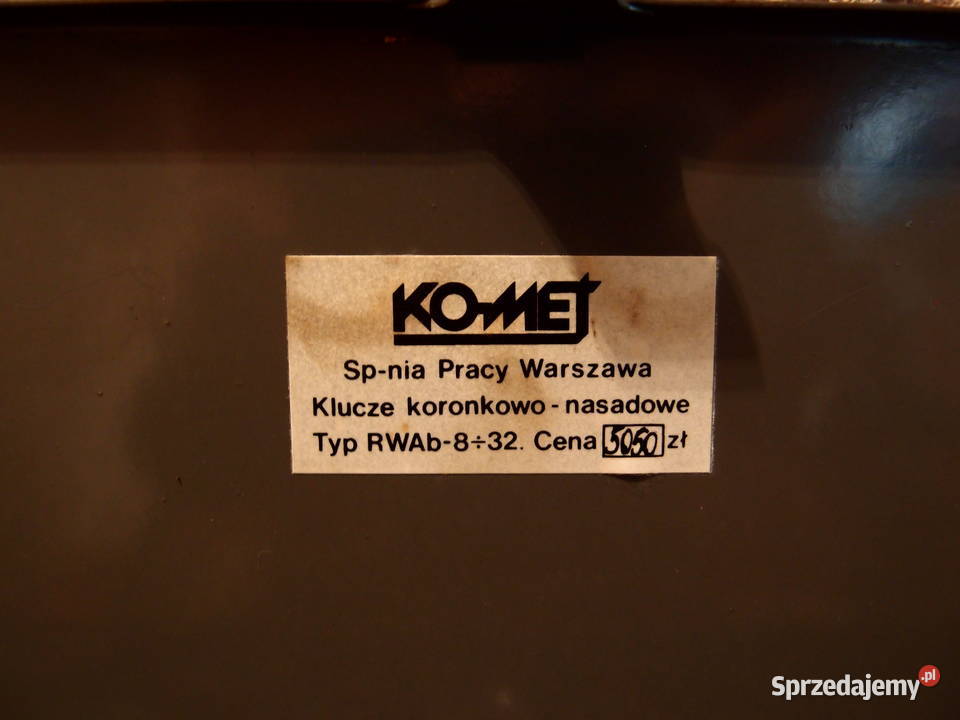 Zestaw kluczy z PRLu Komet Nasadkowo Koronkowe Łódź sprzedam