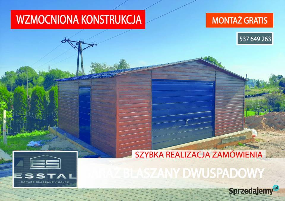Garaż Blaszany 5x5 TANIO Blaszak Garaże Wiata Pszczyna sprzedam