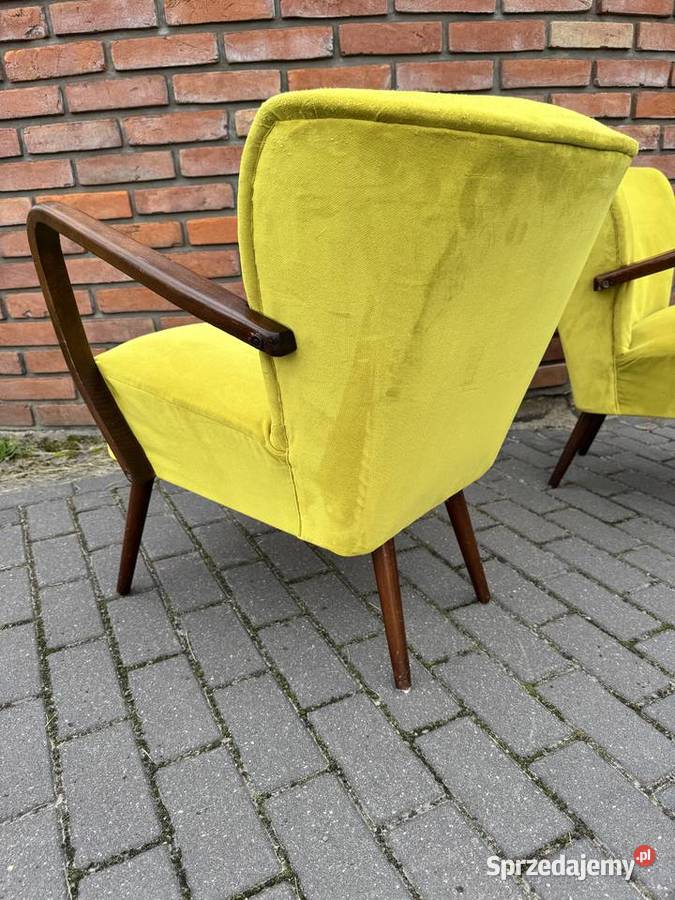 Fotel klubowy patyczak art deco vintage prl mazowieckie