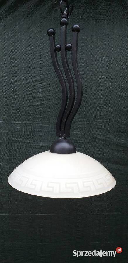 Lampka żyrandol duży styl grecki odcienie brązowego Białogard