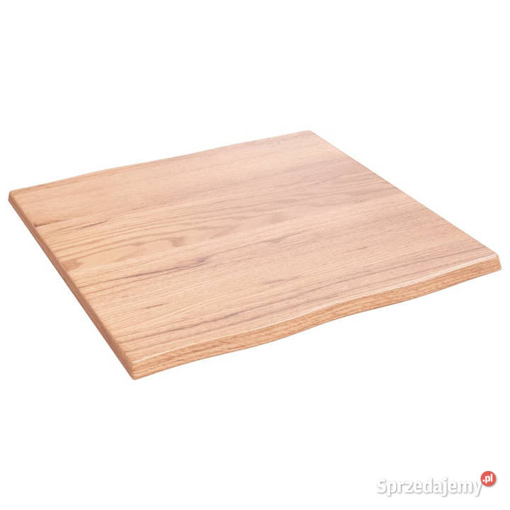 Blat stołu jasny brąz 60x60x2 dąb z naturalną Warszawa