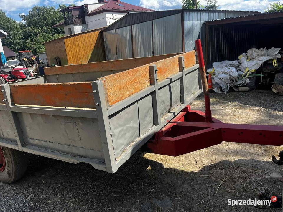 Przyczepa jednoosiowa mocna nieuszkodzony Biecz