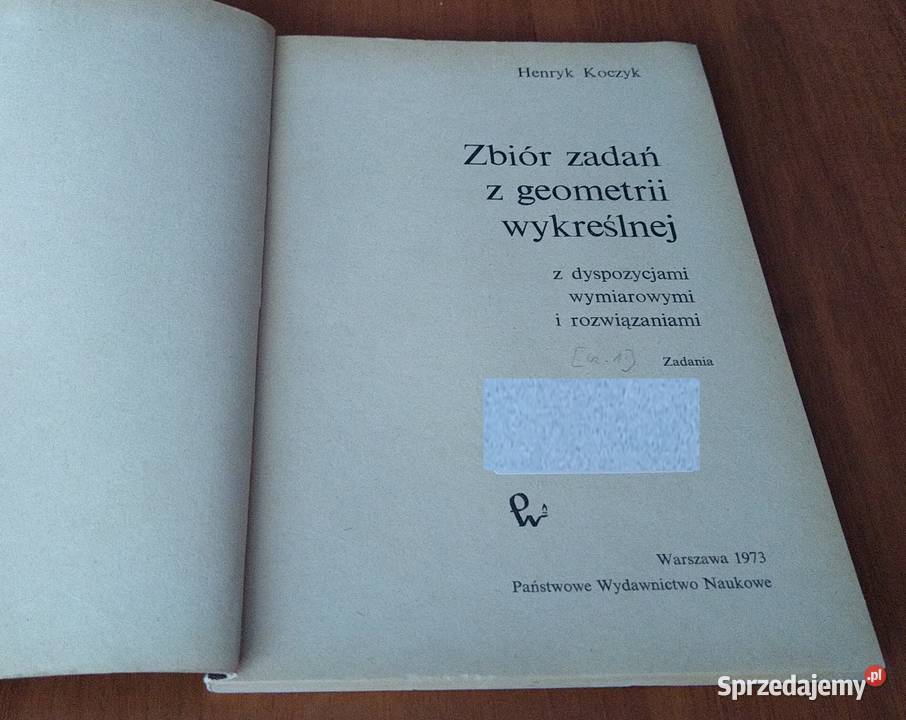 Zbiór zadań z geometrii wykreślnej zadania i Gdańsk