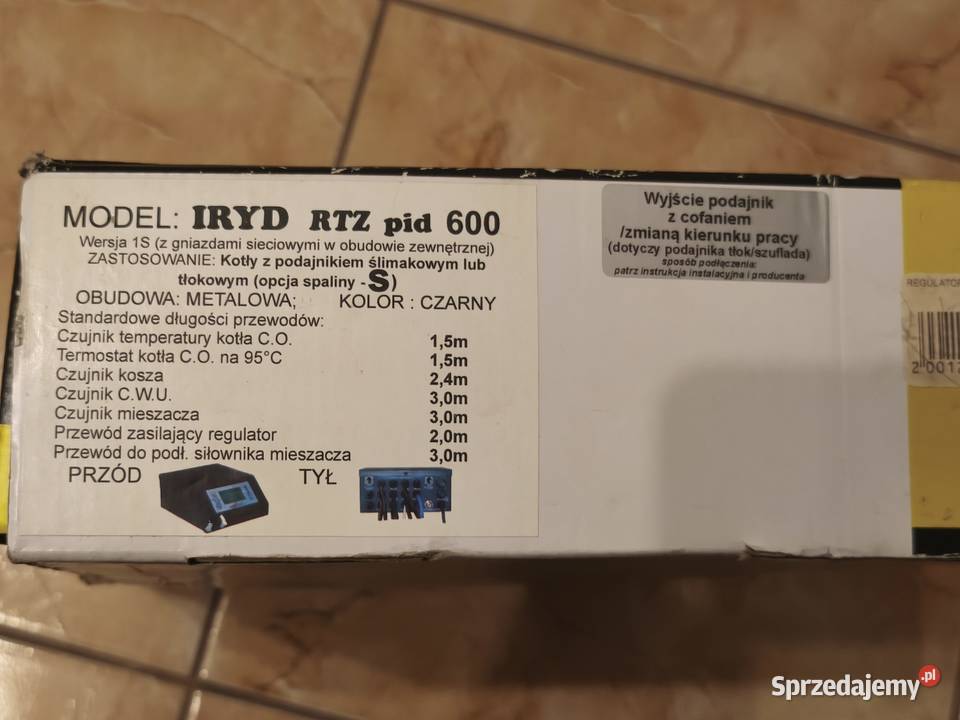 Sterownik pieca kotła IRYD RTZ 600 Pakuły sprzedam