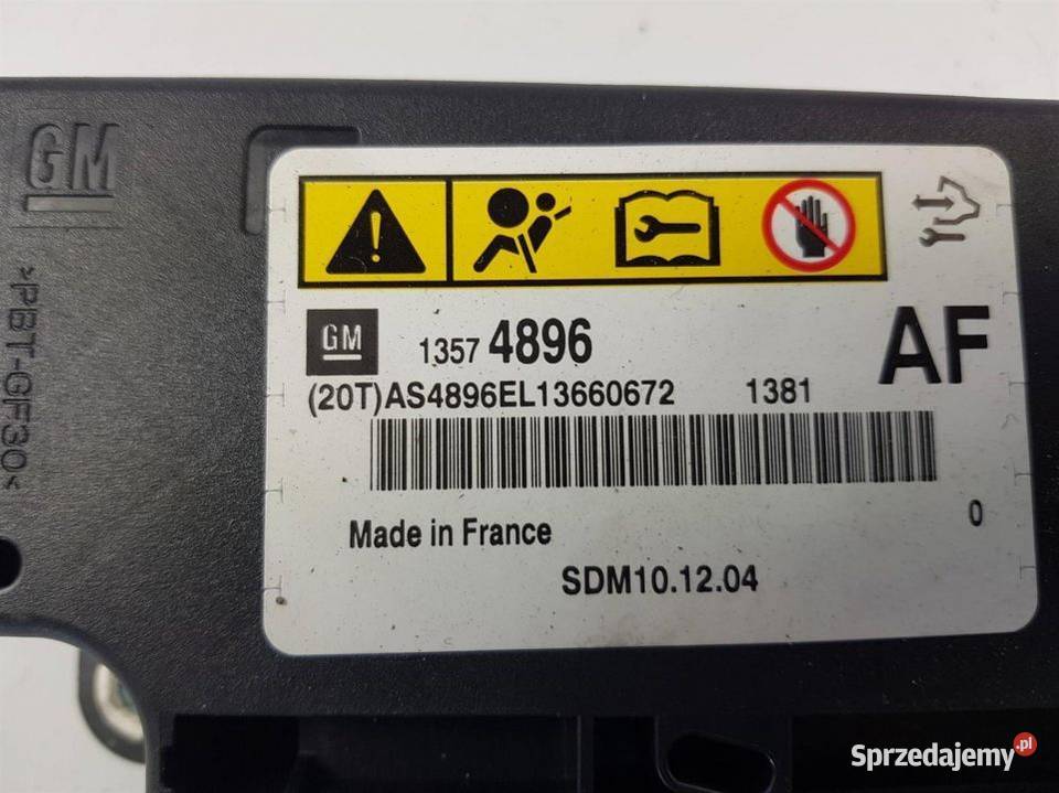 SENSOR AIRBAG ASTRA J 13574896 Lipno