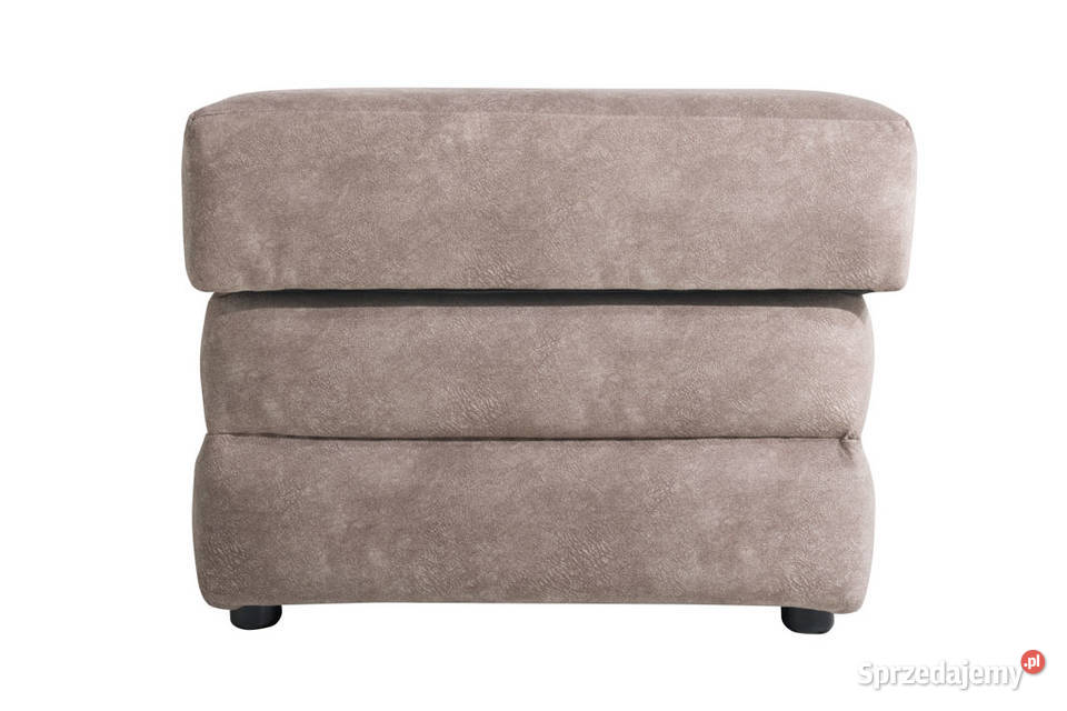 Duża Szara Pufa z Schowkiem Pufy i podnóżki Jawornik Polski