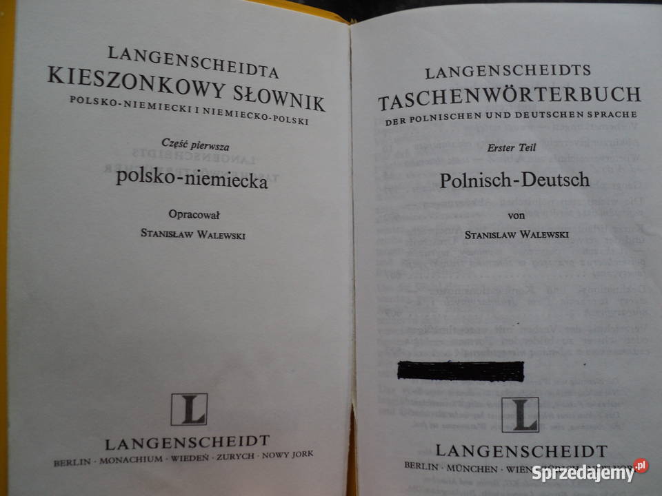 słownik polskoniemiecki i niemieckopolski Rok wydania 1979 Poznań sprzedam