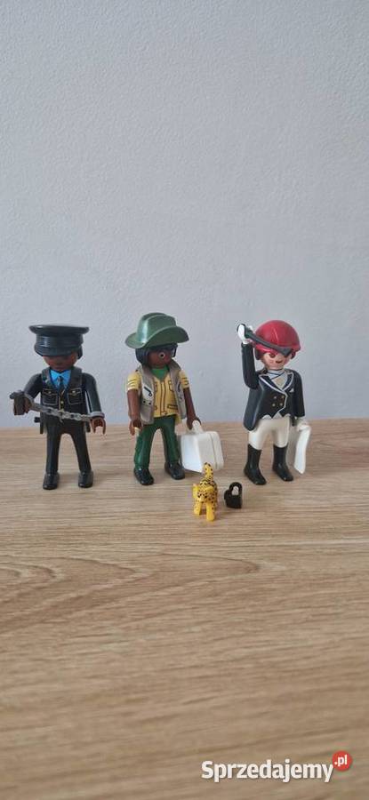 figurki playmobil 3 zestaw 4580 policjant badacz