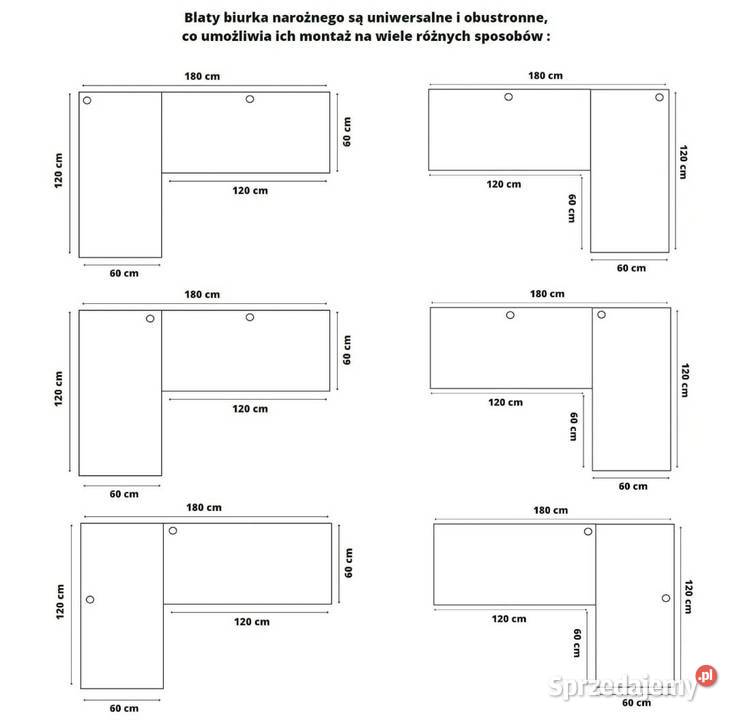 Biurko czarne wielkopolskie Turek
