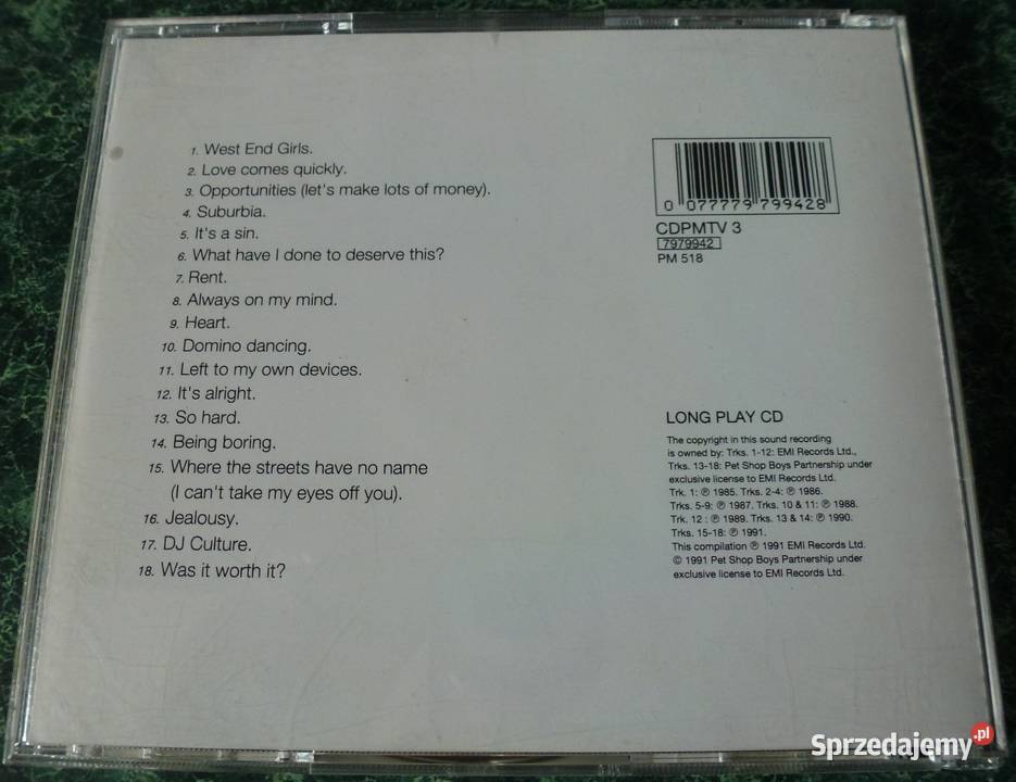 CD Pet Shop Boys dyskografia Płyty i kasety Warszawa