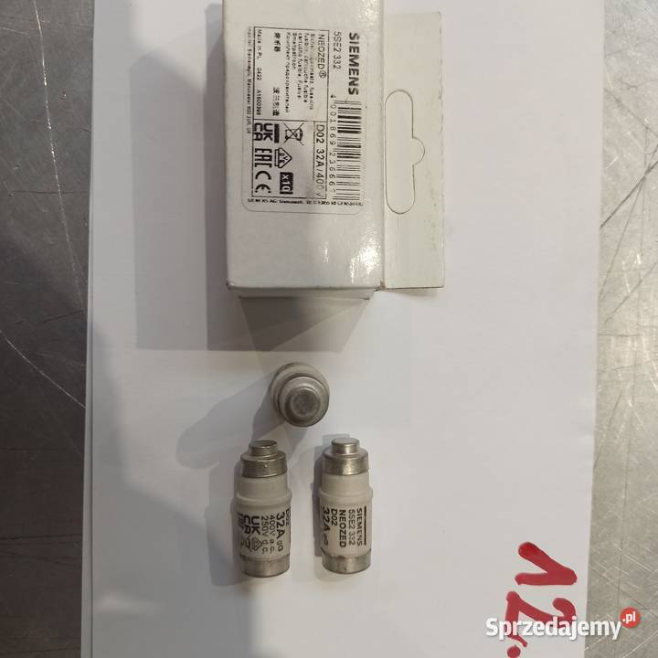Wkładka bezpiecznikowa D02 32A gG 400V AC śląskie Gliwice