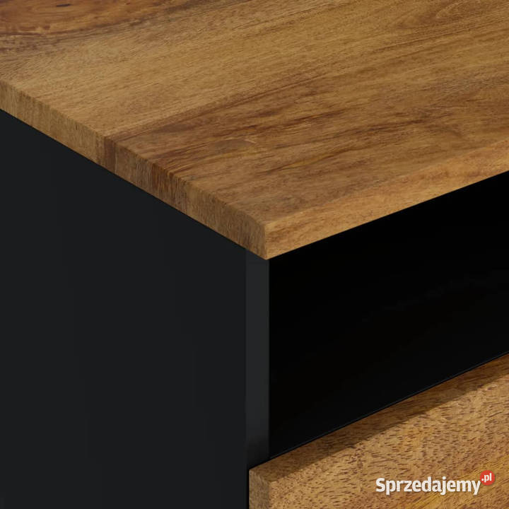 Stolik kawowy 80x54x40 mango i materiał Warszawa