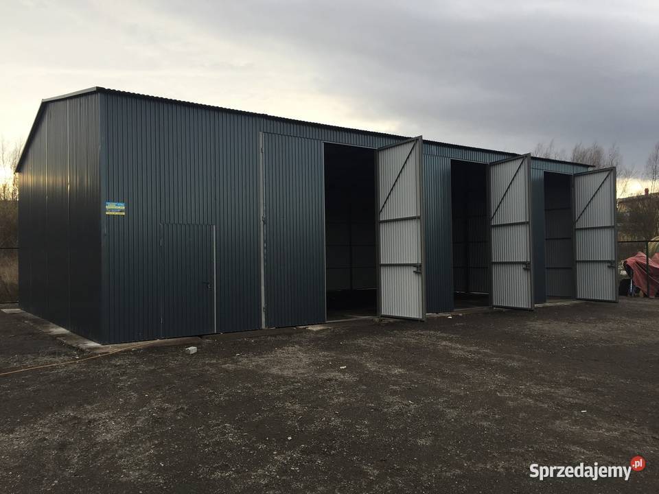 Blaszana montowana hala 1510 m czarna Sprzedaż Kraków