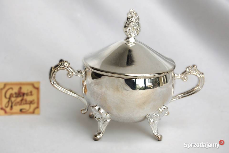 Nowa platerowana srebrem posrebrzana cukiernica Cukiernice Lublin