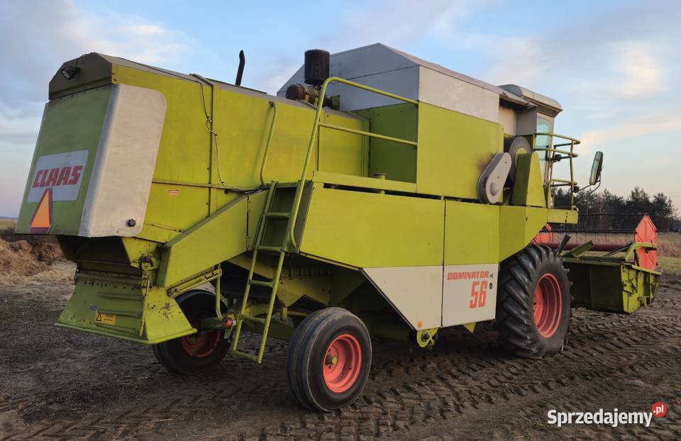 Claas Dominator 56 heder 36 m wózek Świekatowo