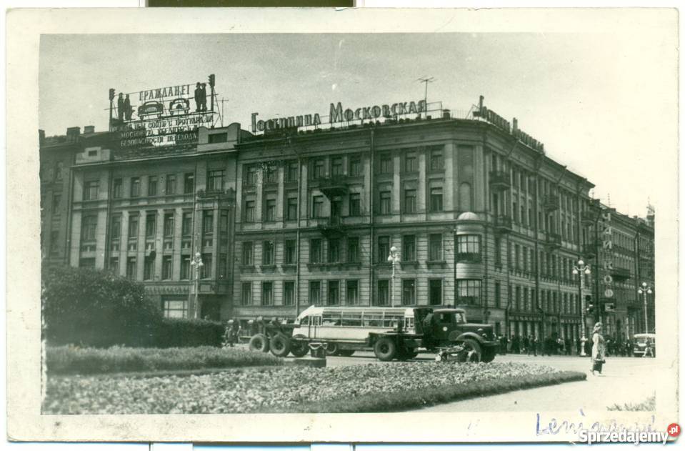 Stara pocztówka Leningrad ZSRR Ostrów Wielkopolski