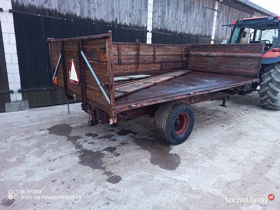 Przyczepa wywrotka 6t na 3 strony z hamulcem nieuszkodzony Rostkowo