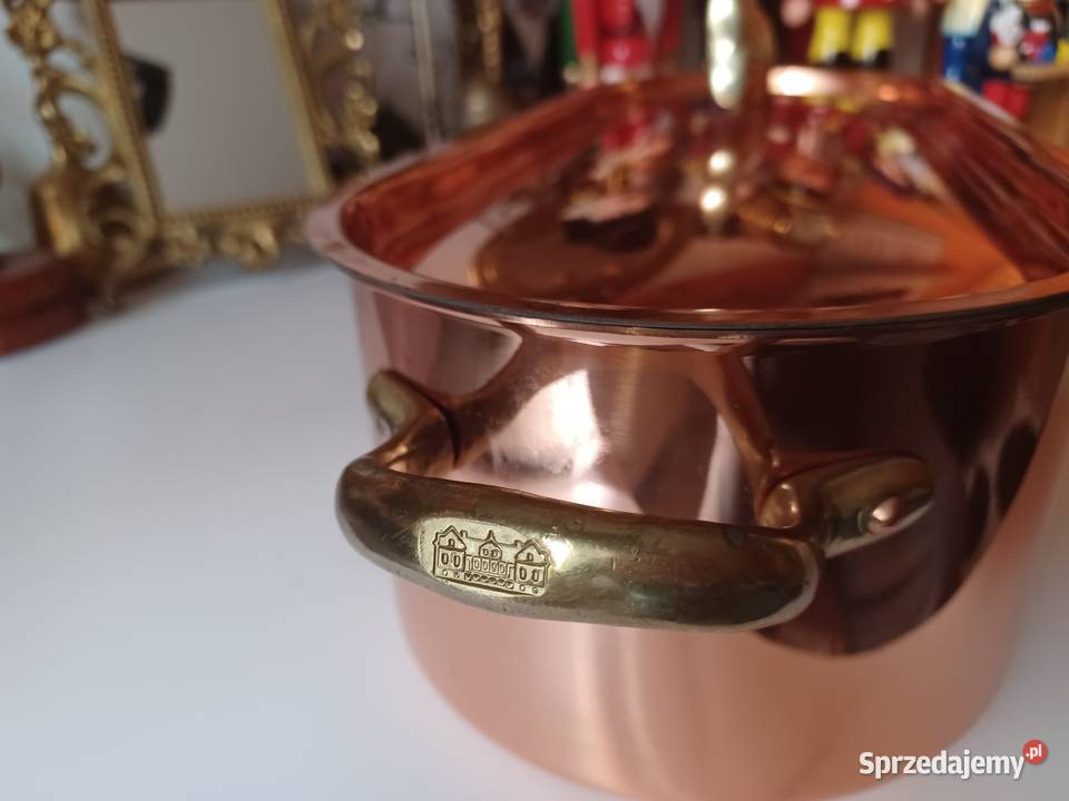 Brytfanna sygnowana miedziana Poznań