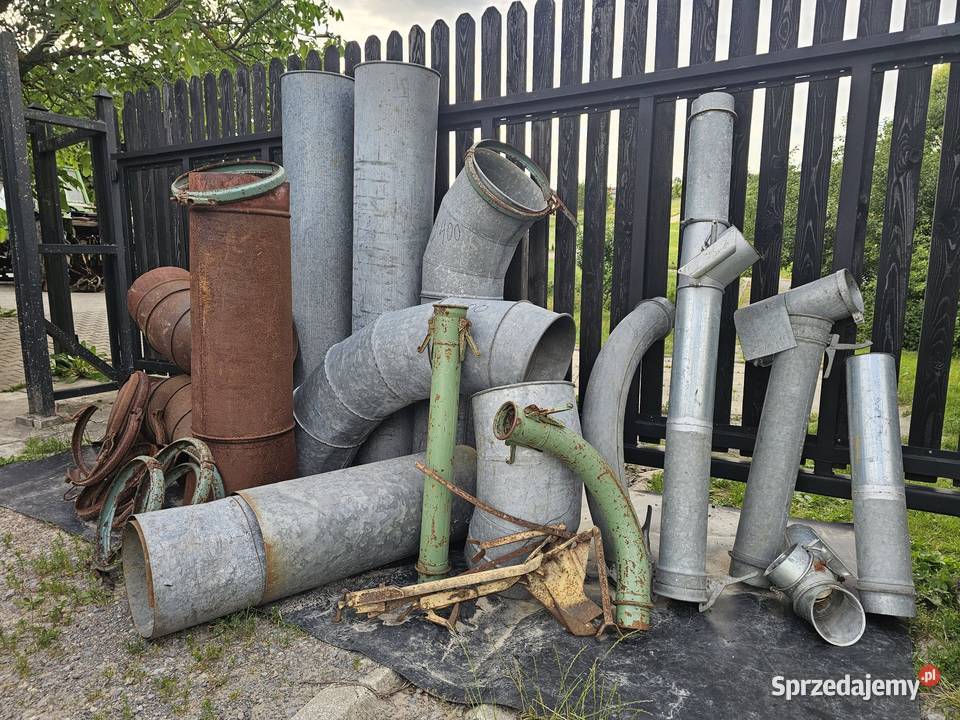 Rury metalowe 400mm kolana stalowe i ocynkowane