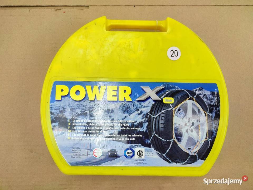 ŁAŃCUCHY ŚNIEGOWE 1 PARA EVEREST POWER X 12 13 sprzedam