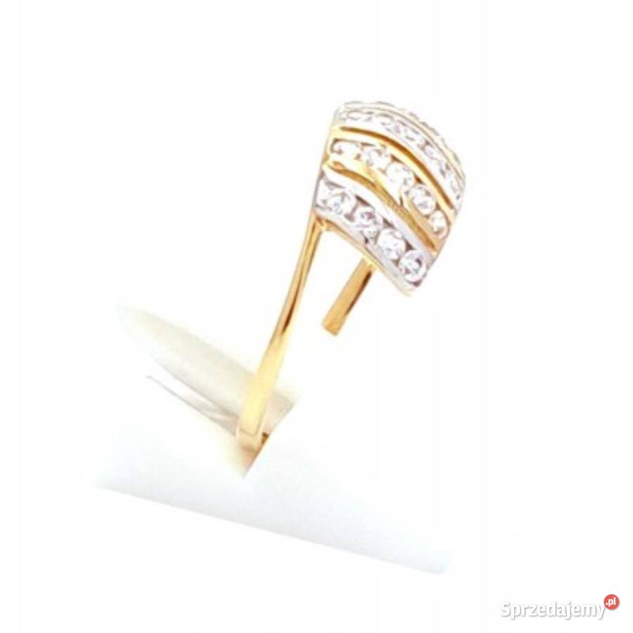 Pierścionek r14 Złoty pr333 z kamieniami Z395 złote Pierścionki Poznań