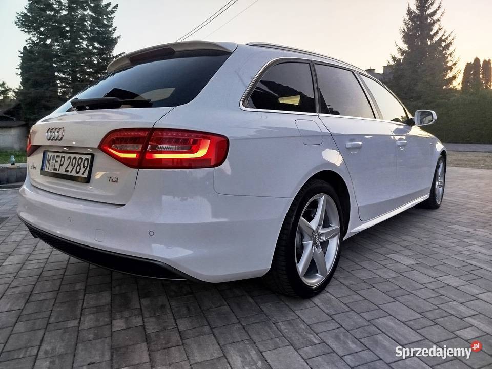 Audi a4 b8 Sline LIFT 2015R skóra navi alu 18 podkarpackie Grabownica Starzeńska